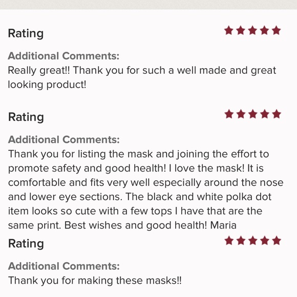 Light Blue Floral Homemade 100% Cotton Facemask - Picture 8 of 8